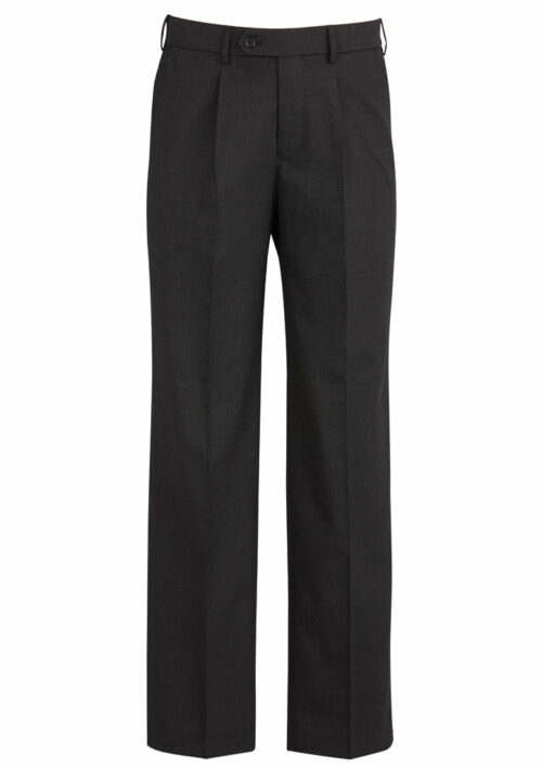 74011 charcoal one pleat pant